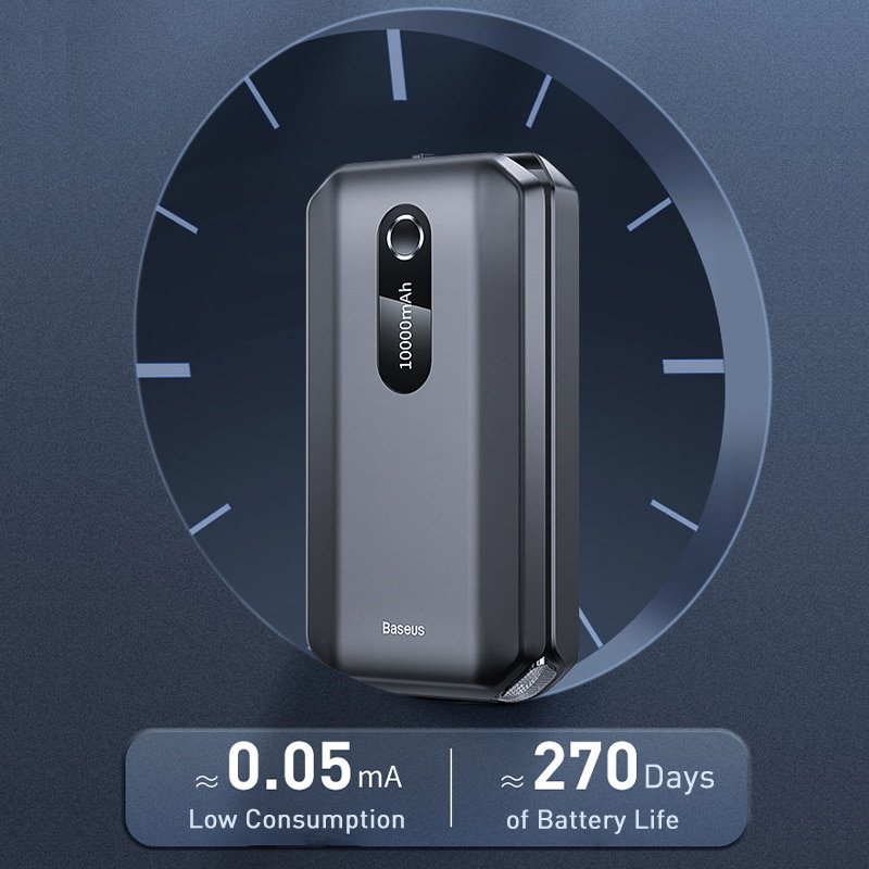 Car Jump Starter Power Bank For Car Baseus 10000mAh Battery Charger Portable Power Station 12V Car Booster Starting Device - Image 6