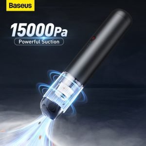 Car Vacuum Cleaner Wireless Mini Car Cleaning Handheld Baseus 15000Pa  Vacum Cleaner W LED Light for Car Interior Cleaner