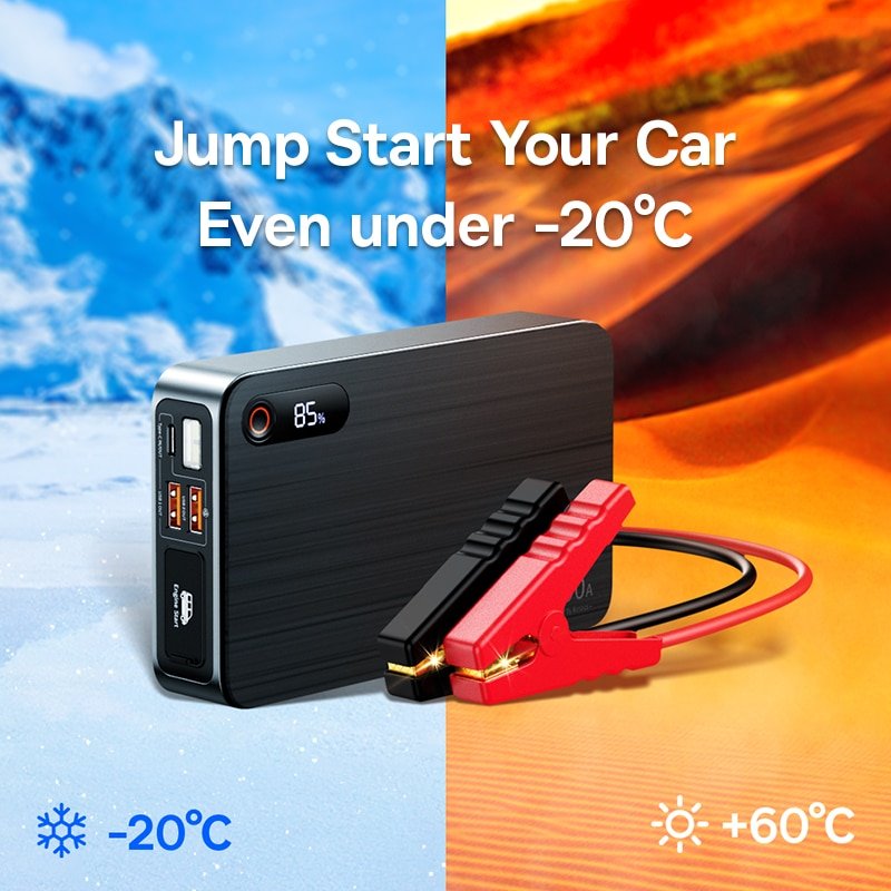 Jump Starter Power Bank 16000mAh Portable Power Station Starting Device With PD 65W For Car Battery Charger Booster Baseus 1600A - Image 5