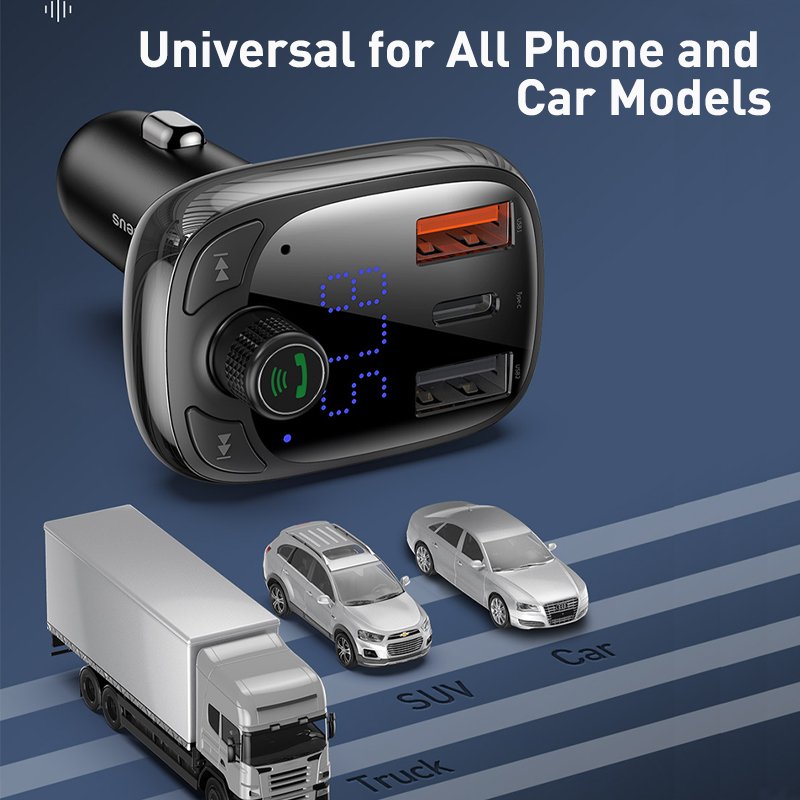 Transmitter Bluetooth 5.0 Handsfree Car Kit Audio MP3 Player - Image 5